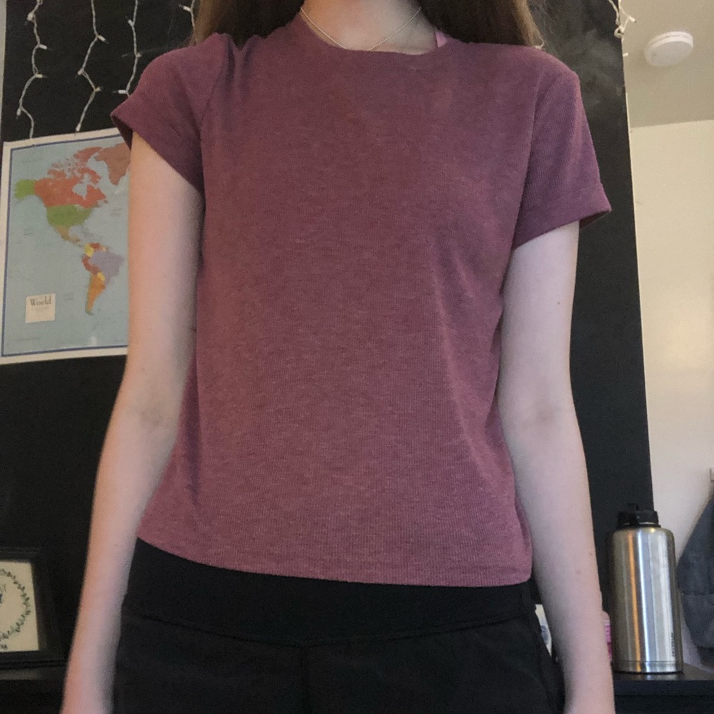 Maroon t-shirt